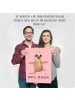 Mr. & Mrs. Panda Poster Faultier Yoga mit Spruch in Rot Pastell