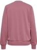 Hummel Sweatshirt mit Stickerei und Rundhals in Taupe Rosé