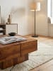 KADIMA DESIGN Couchtisch 57,5x57,5x30 cm Massivholz Sofatisch Quadratisch,