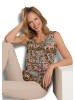 GOLDNER Jersey-Top Viskoseshirt mit Muster-Mix in bunt / gemustert