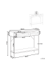 Beliani Konsolentisch PASCO in Braun/Schwarz - (W) 100 x (H) 81 x (L) 29 cm