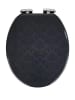 Wenko WC-Sitz Mod. Bellevue, WC-Sitz Bellevue in Grau - Anthrazit