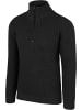 Normani Outdoor Sports Herren Troyer-Pullover mit RV-Kragen Tintrup in Schwarz