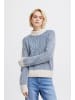 ICHI Strickpullover IHKAMARA Loose fit in True Blue