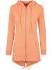 Urban Classics Zip-Kapuzenpullover in papaya