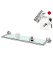 bremermann Bad-Serie PIAZZA - Glasablage ca. 54 x 6 x 14 cm (B/H/T)