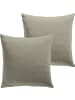 REDBEST Kuschelkissenbezug 2er-Pack San Francisco in taupe