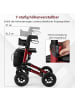 COSTWAY Rollator mit Luftbereifung in Rot