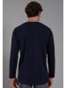 CECEBA Longsleeve Houston in blau-dunkel-uni