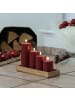 Deluxe Homeart 4er Set LED Kerzen MIA Echtwachs Deluxe 4 Größen mit Batterien Fernb. In rot