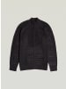 G-Star Raw 3D Biker Full Zip Knit dk black/asfalt