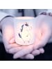 Mr. & Mrs. Panda Teelichthalter Glas Einhorn Mann ohne Spruch in Transparent