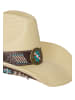 IZIA Women Hat in Beige Turquoise