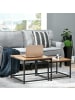 HOMCOM Couchtisch in Naturholz 60L x 60B x 45H cm