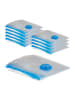 relaxdays 20 x Vakuumbeutel in Transparent/ Blau - 80x60