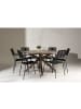 ebuy24 Gartenset Rosario 7-teilig Braun 140 x 140 cm