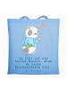 Mr. & Mrs. Panda Uni Tasche Reiseleiterin Herz mit Spruch in Sky Blue