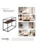 tectake Beistelltisch Kilkenny 100x41x80,5cm
