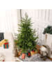 HOMCOM Weihnachtsbaum-136L x 136B x 180H cm-Grün