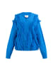 IZIA Damen Strickpullover in Blau