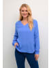 Kaffe Langarm-Bluse Amber Regular fit in Ultramarine