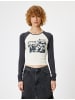 KOTON T-shirt in Ekru