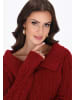 faina Women Sweater in burgundy