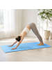 relaxdays Yogamatte in Blau - (B)61 x (H)0,6 x (T)183 cm