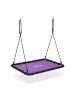 relaxdays Nestschaukel in Lila/ Schwarz - (B)77 x (T)103 cm