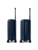 Polestream Paris 4 Rollen Kabinentrolley 55 cm mit Dehnfalte in blue metallic