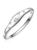 Glanzstücke München Ring Stern aus Sterling Silber mit Zirkonia in silber