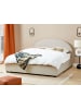 Beliani Doppelbett VAUCLUSE in Beige - (W) 194 x (H) 112 x (L) 214 cm