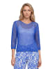 Betty Barclay Lochstrick-Pullover mit 3/4 Arm in Adria Blue