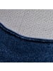 Pergamon Hochflor Langflor Shaggy Teppich Luxury Rund in Denim Blau