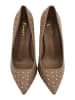faina Damen Pumps Mit Nieten in Kamel