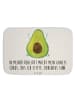 Mr. & Mrs. Panda Badematte Avocado Glücklich mit Spruch in Weiß