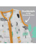 Schlummersack Musselin Schlafsack mit Füßen, 0.5 TOG in Orange