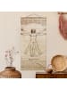 WALLART Stoffbild mit Posterleisten - Da Vinci in Braun