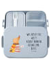 Mr. & Mrs. Panda MEPAL Bentobox Nachtfalter Fähnchen Motiv mit S... in Blau Pastell
