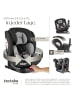 tectake Drehbarer Autositz Linus ab Geburt bis 150 cm, Belastbarkeit 36 kg, hellgrau/sch