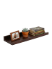 relaxdays Wandregal in Dunkelbraun - (B)60 x (H)5 x (T)15 cm