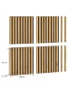 xonox.home Akustikpaneel 4er Set  (B/H/T: 40x40x2 cm) in anthrazit und Eiche Nachbildung