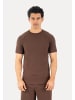 SMILODOX T-Shirt Delian in Braun