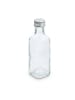relaxdays 20 x kleine Flaschen in Transparent/ Silber - 100 ml