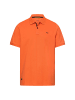 Camel Active Poloshirt mit Kontrastdetails in Orange
