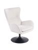 Beliani Sessel VIGGE in Weiß/Schwarz - (W) 70 x (H) 96 x (L) 78 cm