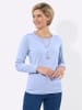 WITT WEIDEN Rundhals-Shirt in taubenblau + eisblau
