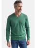 Redmond Pullover Basic in Grün / hellgrün