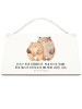 Mr. & Mrs. Panda Wandtafel Bären Liebe mit Spruch in Weiß