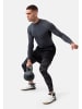 DANISH ENDURANCE Langarmshirt Power Compression in black grey